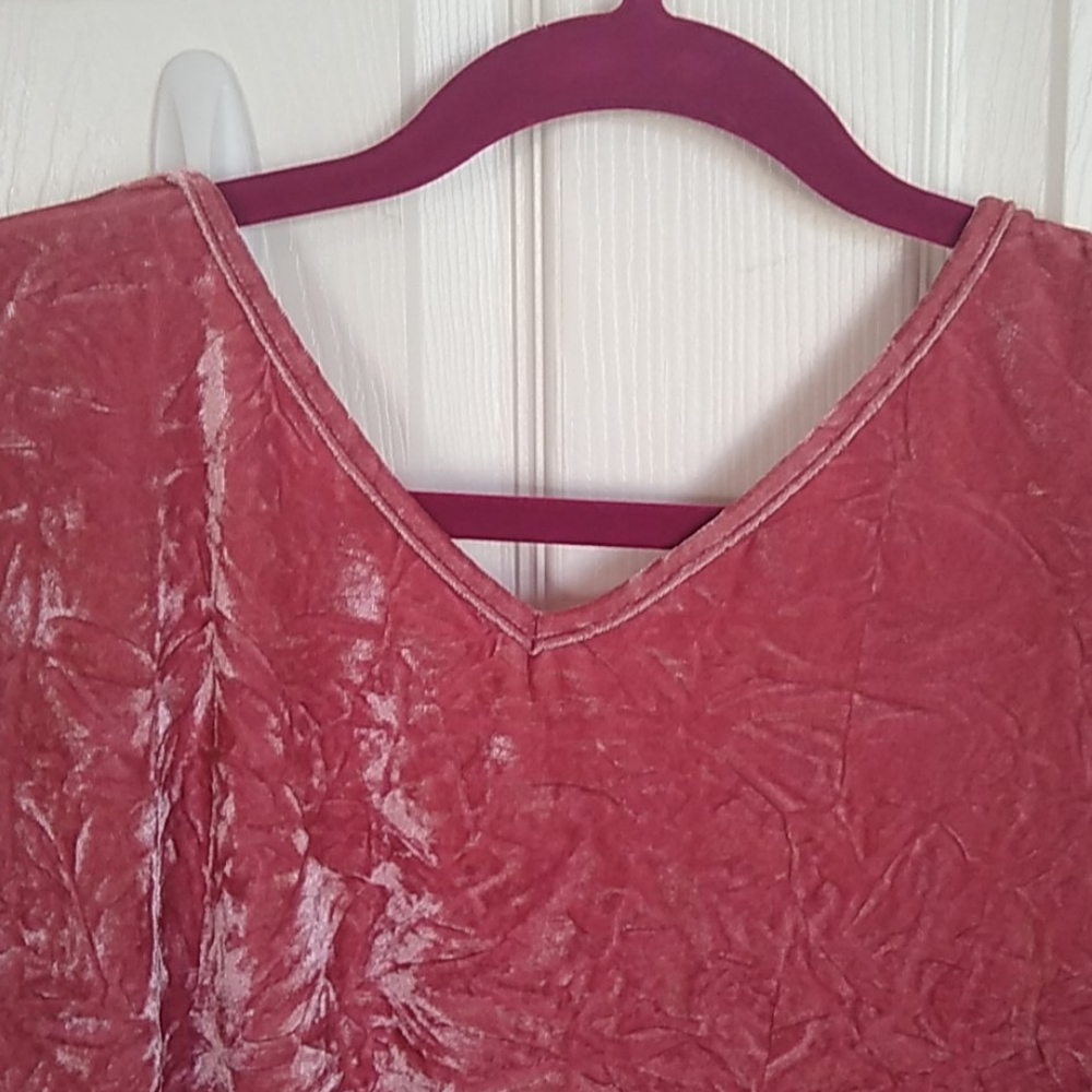 Pink Velvet Top - Picture 3 of 4